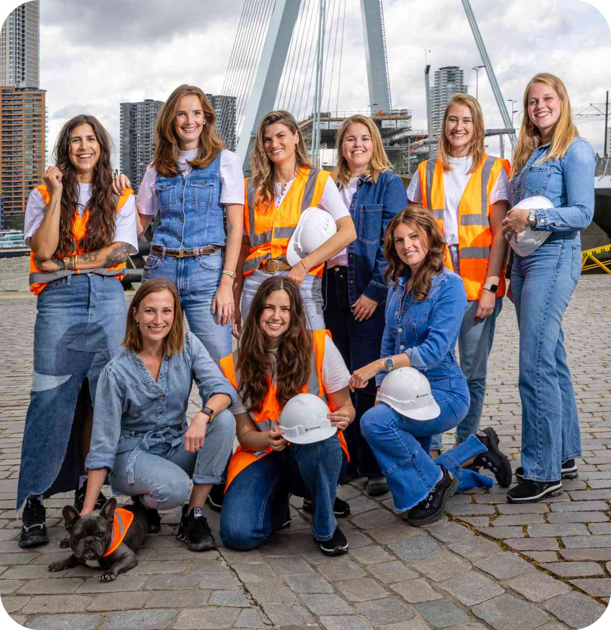 Omgevingsmanagers voor de Erasmusbrug in Rotterdam